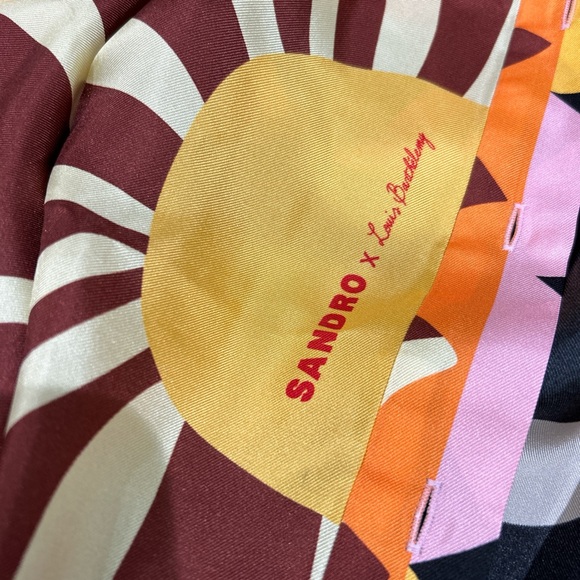 NWT SANDRO X Louis Barthélemy silk shirt and shorts set - Picture 8 of 8